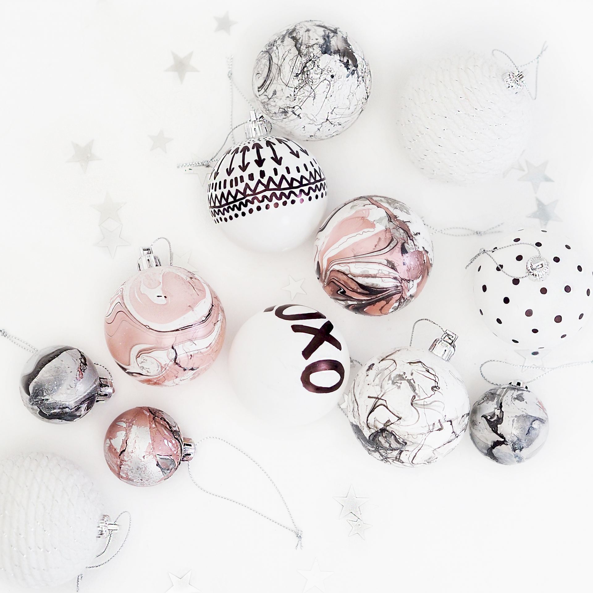8 DIY Christmas Bauble designs
